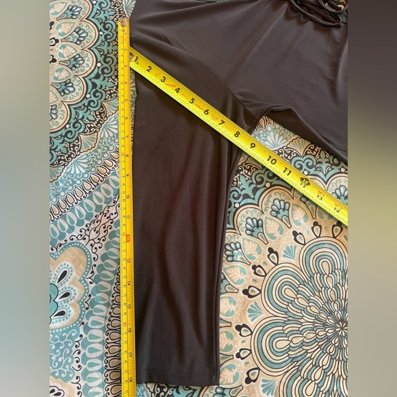 Caren sport women’s green army Long Sleeve Bodysuit with Lace Up Front size 1XL - Picture 9 of 10